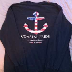 coastal pride navy blue long sleeve